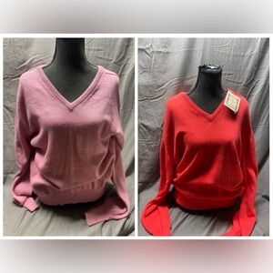 2 VTG Findochty Bay Street Sea Island Cotton Sweaters sz L Men’s or Women’s